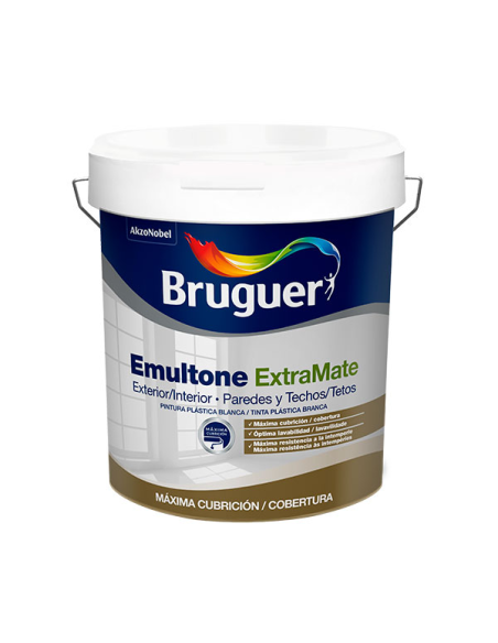 BRUGUER EMULTONE EXTRA MATT 4 l. BRANCO