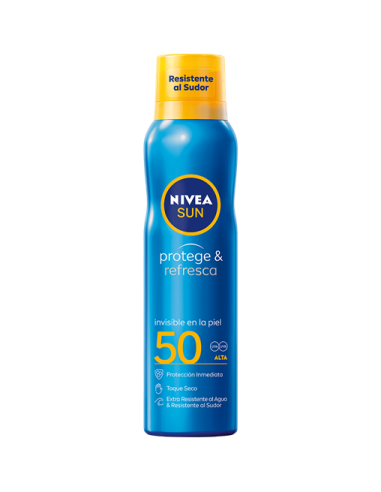 BRONCEADOR NIVEA SPRAY R. 200 F-50 BRUMA REFRES