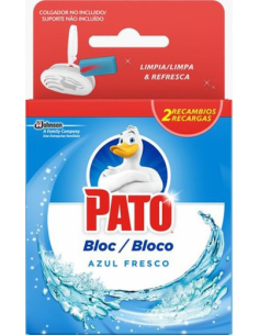 LIMPIA INODORO PATO BLOC W. C. RECAMBIO AZUL DUPLO