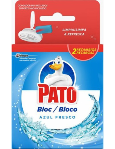 LIMPIA INODORO PATO BLOC W. C. RECAMBIO AZUL DUPLO