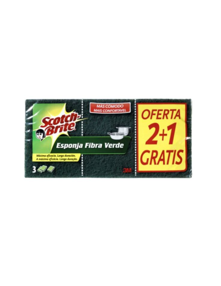 ESTROPAJO SCOTH BRITE CON ESPONJA GRANDE  21 uds