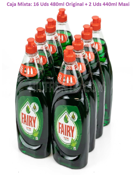 LAVAVAJILLAS FAIRY CAJA MIXTA 480 ml  MAXI 440 ml 162