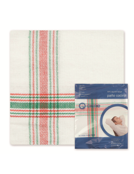 PAÑO CISNE VAJILLA SARGA BLANCO 60 x 55