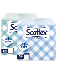 SERVILLETAS SCOTTEX PAQUETE  64 uds DECORADO