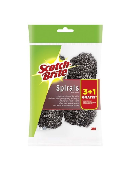 SCOTCH BRITE ESPIRAIS ESFREGÃO METÁLICO ESPIRAIS  3UD1UD GRÁTIS