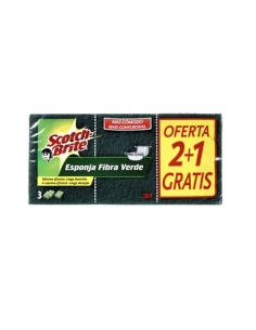 ESTROPAJO SCOTH BRITE CON ESPONJA GRANDE  21 uds 2