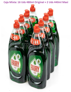 LAVAVAJILLAS FAIRY CAJA MIXTA 480 ml  MAXI 440 ml 162 2