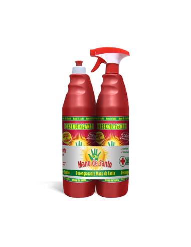 QUITA GRASA MANO DE SANTO PACK DUPLO 1 L  SPRAY...