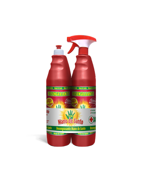 QUITA GRASA MANO DE SANTO PACK DUPLO 1 L  SPRAY 1 L