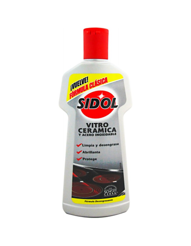 LIMPIA VITROCERAMICAS SIDOL 200 ml