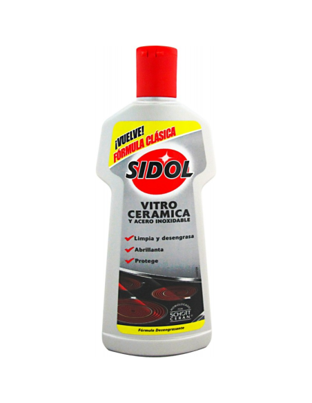 SIDOL VITROCERÂMICA E AÇO INOXIDÁVEL 200 ML