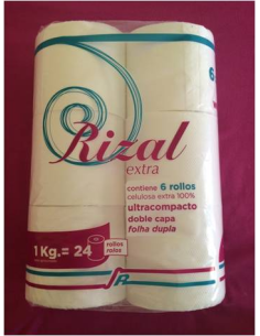 PAPEL HIGIENICO RIZAL 6 ROLLOS KILO EXTRA 2