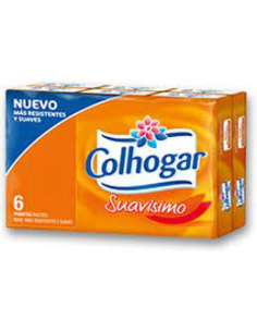 LENÇOS COLHOGAR BRANCO 6 UN. 2