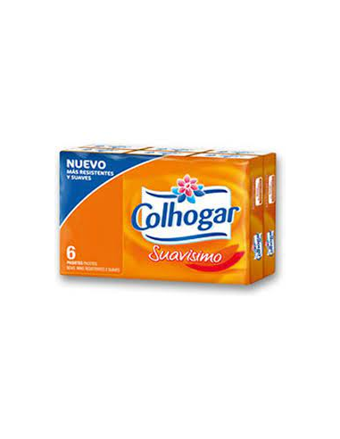 PAÑUELOS COLHOGAR BLANCO  6 UNIDADES