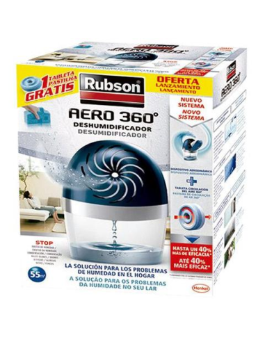 DESHUMIDIFICADOR Rubson Aero360 aparato 450 GRs