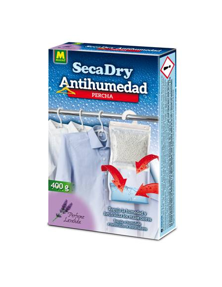 DESHUMIDIFICADOR SECA DRY PERCHA ANTIHUMEDAD 400 grs