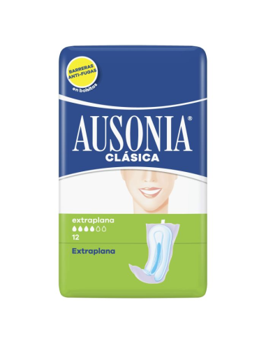 COMPRESAS AUSONIA EXTRAPLANA NORMAL 12 uds