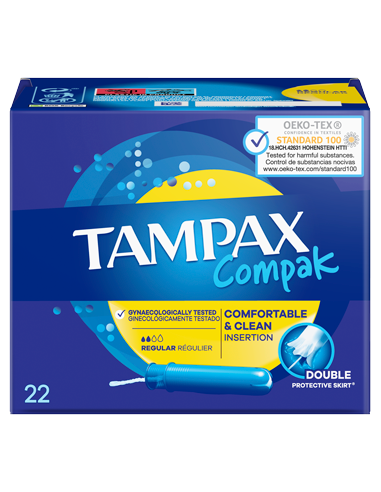 LOS TAMPONES TAMPAX COMPAK REGULAR OFRECEN...