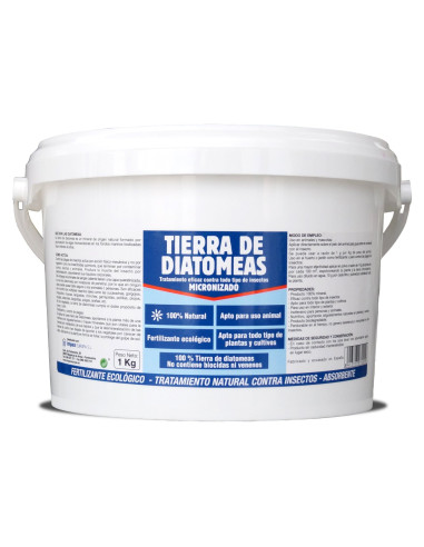 TIERRA DE DIATOMEAS CUBO 1 kg POLVO MICRONIZADO