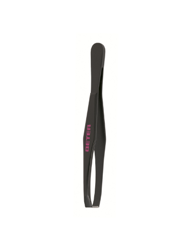 PINZA DEPILAR BETER BLISTER NEGRA RECTA REF. 34003