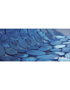 ALFOMBRA BAÑO 36x70 PIEDRAS TRANSLUCIDAS INDICO