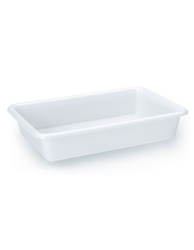 BANDEJA ALIMENTAR. BLANCO  TRANSPARENTE 37x  23