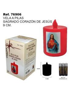 VELON PEQUEÑO LED SAGRADO CORAZON