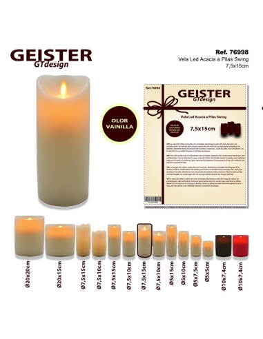 VELON LED EXTRA GRANDE MOVIMIENTO