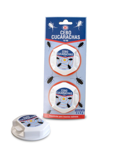 CEBO CUCARACHAS 10 RB BLISTER 2 TRAMPAS