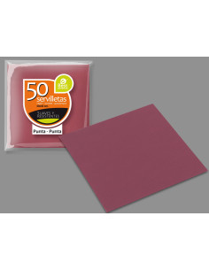 SERVILLETAS BEST 40 x 40 50 uds BURDEOS