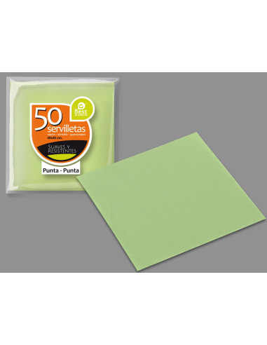 SERVILLETAS BEST 40 x 40 50 uds VERDE