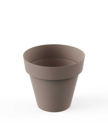 MACETA TES 18 cm TAUPE