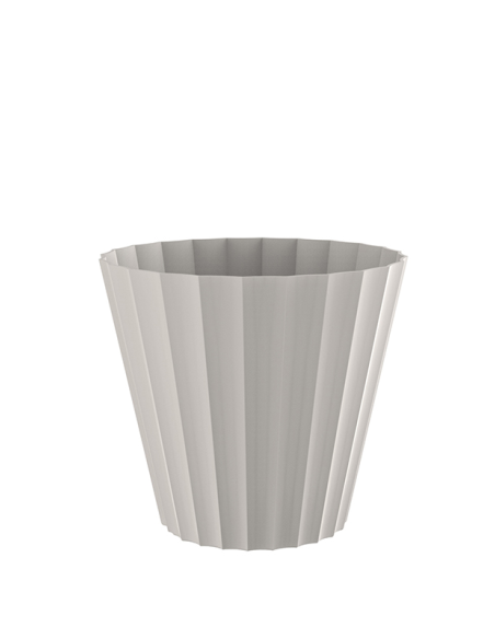 MACETA DORIC 22 cm ECRU