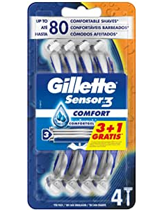 MAQUINILLA AFEITAR SENSORCONFORT 3 Hojas DESHECHABLE BLISTER 4