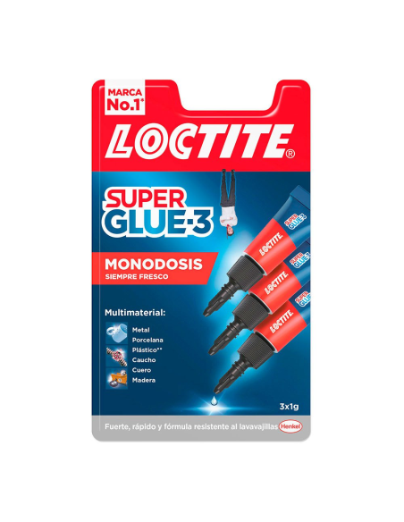 PEGAMENTO Loctite SuperGlue-3 Monodosis Blister 3x1 GR