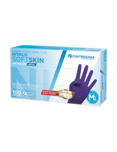 GUANTES NITRILO SOFT CAJA 100 uds EXTRA GRANDE 9 2