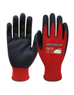 GUANTES SAFE TOP NYLON-LYCRA G101 TALLA 07 ROJO 2