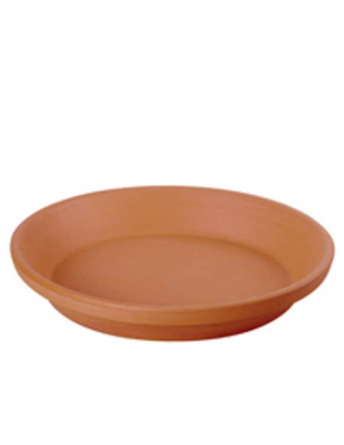 PLATO BARRO MACETA FRANCACOR 26 cm NATURAL MAC....