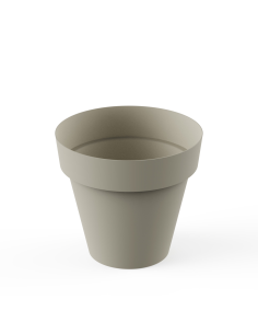 MACETA TES 18 cm ECRU 2