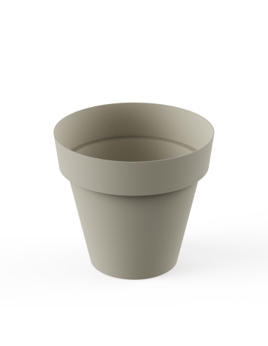 MACETA TES 22 cm ECRU