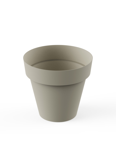 MACETA TES 22 cm ECRU