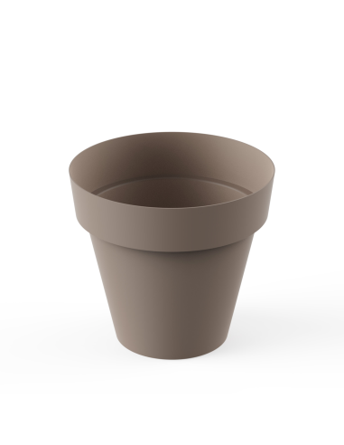MACETA TES 22 cm TAUPE