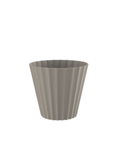 MACETA DORIC 18 cm TAUPE