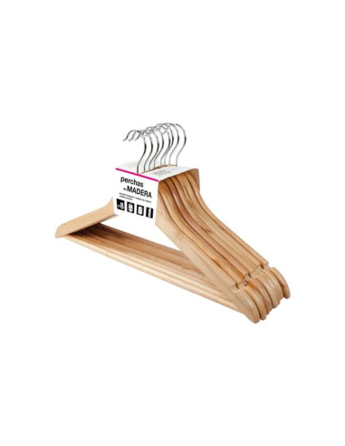 PERCHA MADERA BLANCA LOTE 8 uds ROZENBAL