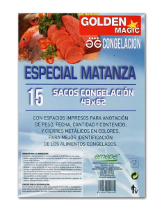 BOLSA CONGELADO GOLDEN  PAQUETE  15 uds  42x62 2
