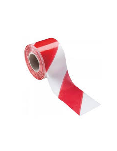 CINTA SEÑALIZACION 70x200 BLANCA y ROJA 2